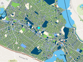 Map of Water Service Lines in Arlington, MA