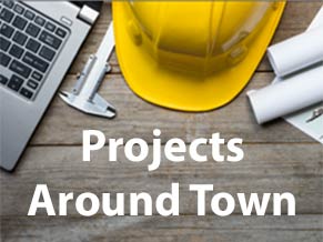 Links to information about DPW and Major Utility Projects Around Town