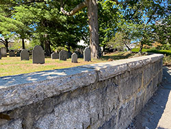 Perimeter Wall at Old Burying Ground in Arlington Center