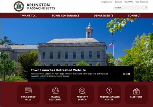 arlingtonma.gov new website home page