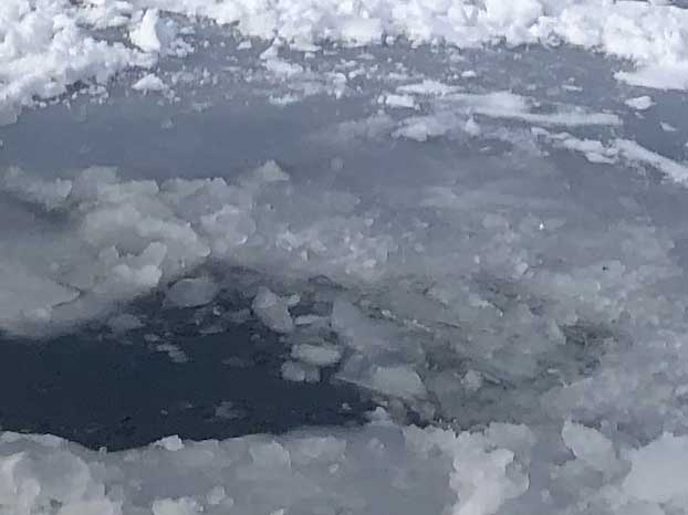 broken ice